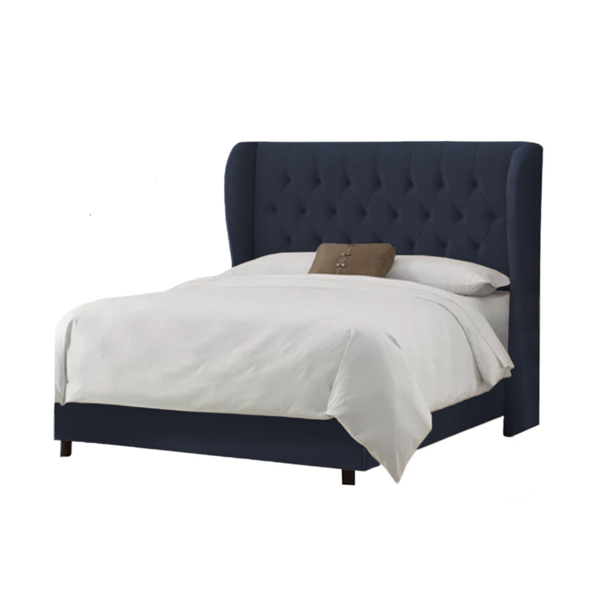 In House | Berlin Bed Frame Linen Dark Grey 200x180