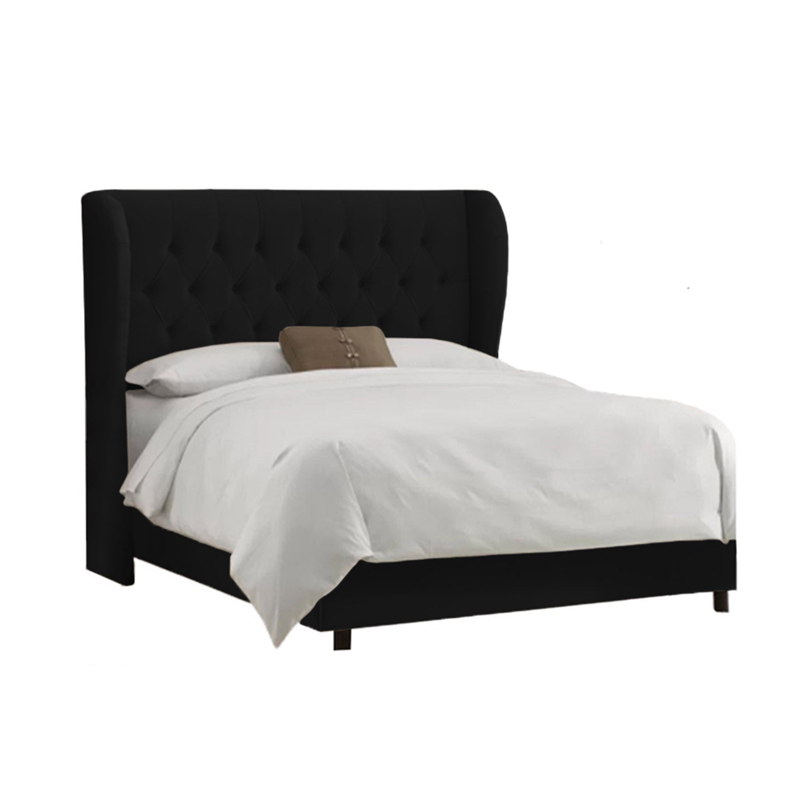 In House | Berlin Bed Frame Linen Black 200x140