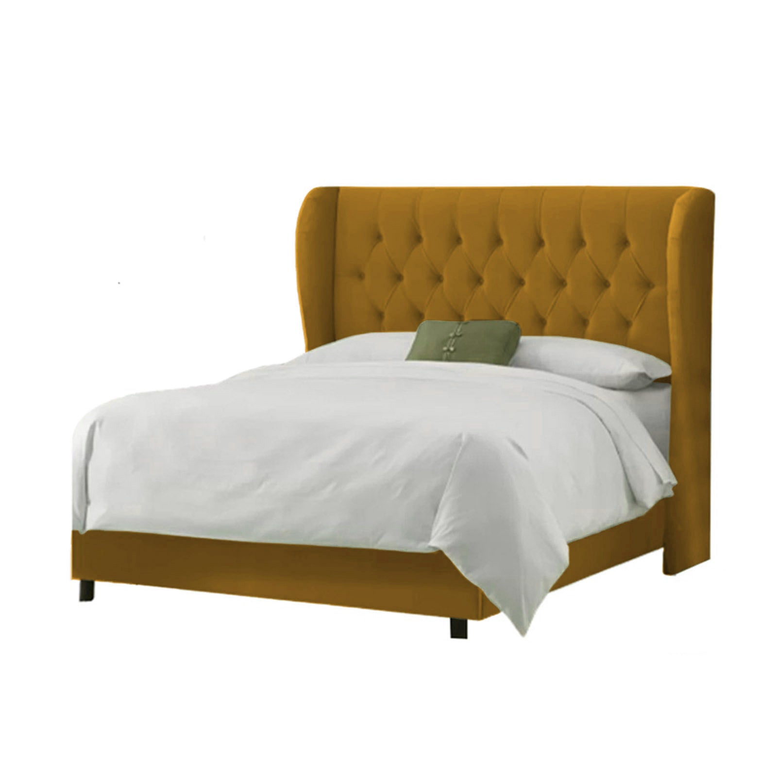 In House | Berlin Bed Frame Linen Gold 200x160