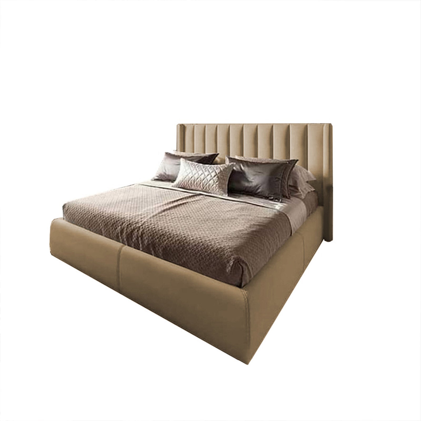 In House | Blven Bed Frame Velvet Beige 200x150