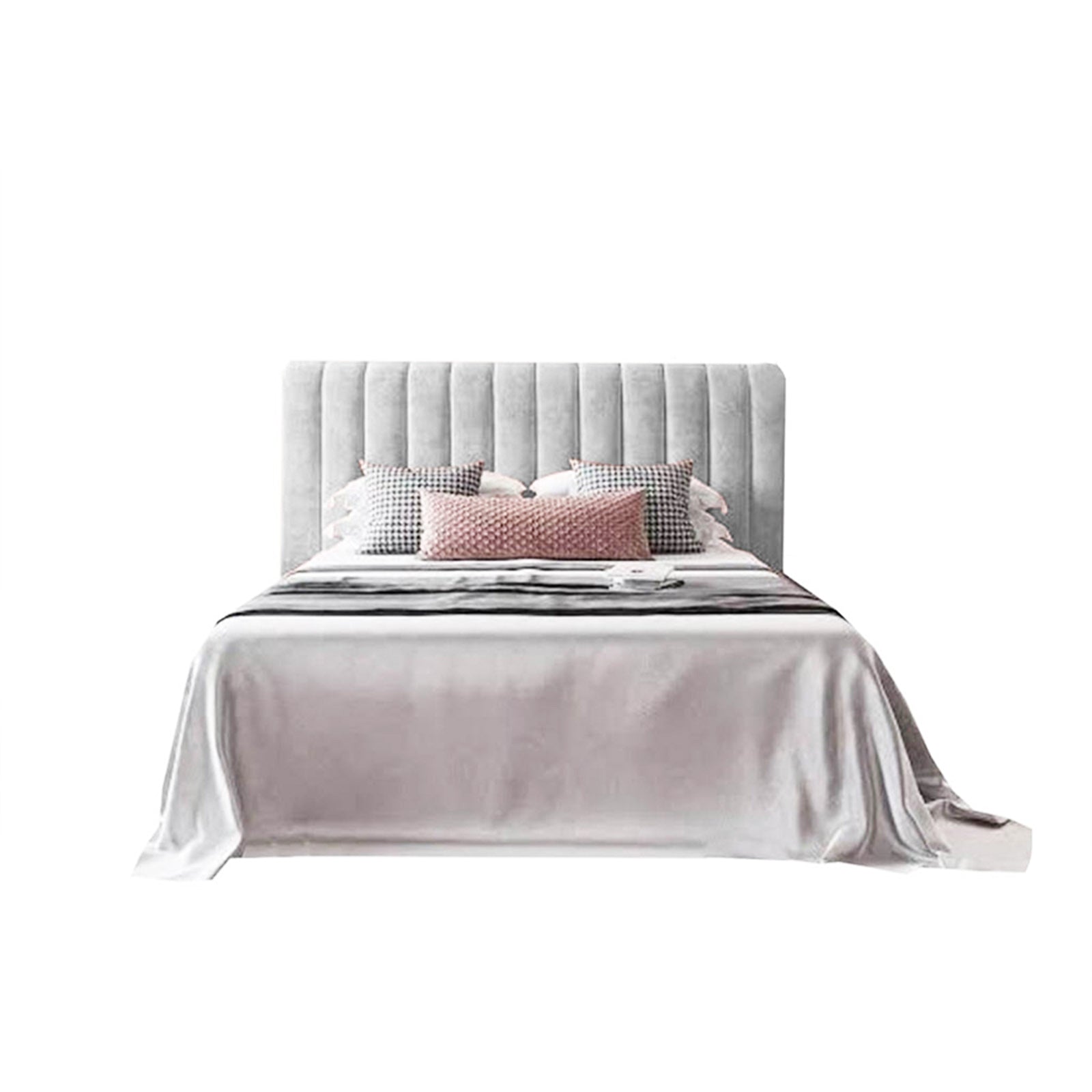 In House | Burgas Bed Frame Velvet White 200x150
