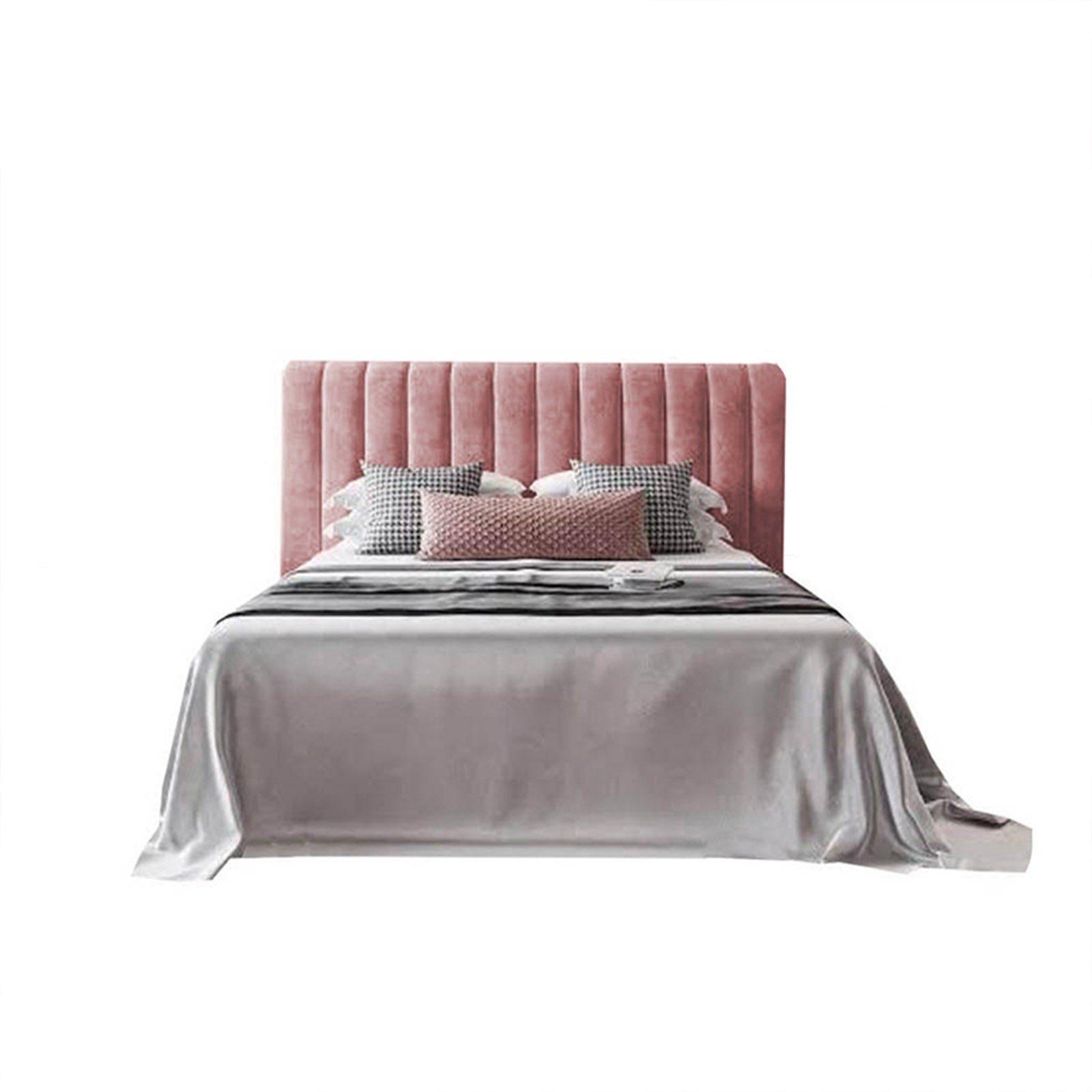 In House | Burgas Bed Frame Velvet Light Pink 200x150