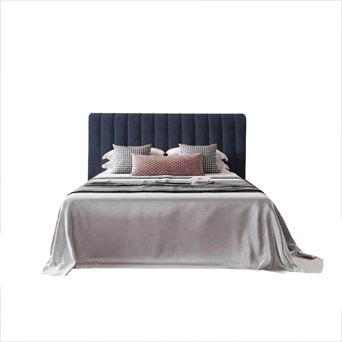 In House | Burgas Bed Frame Velvet Dark Grey 200x180
