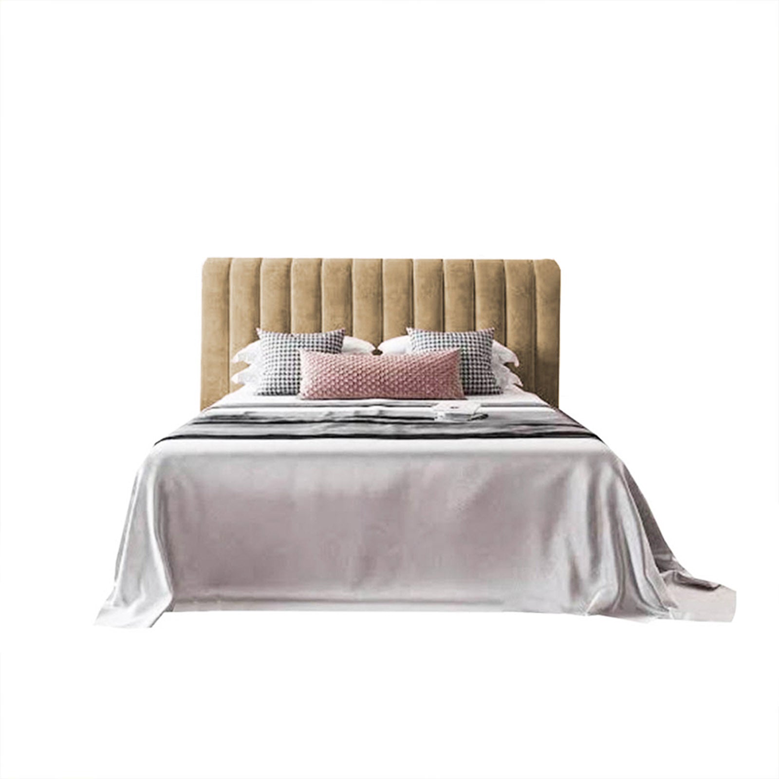 In House | Burgas Bed Frame Velvet Beige 200x140