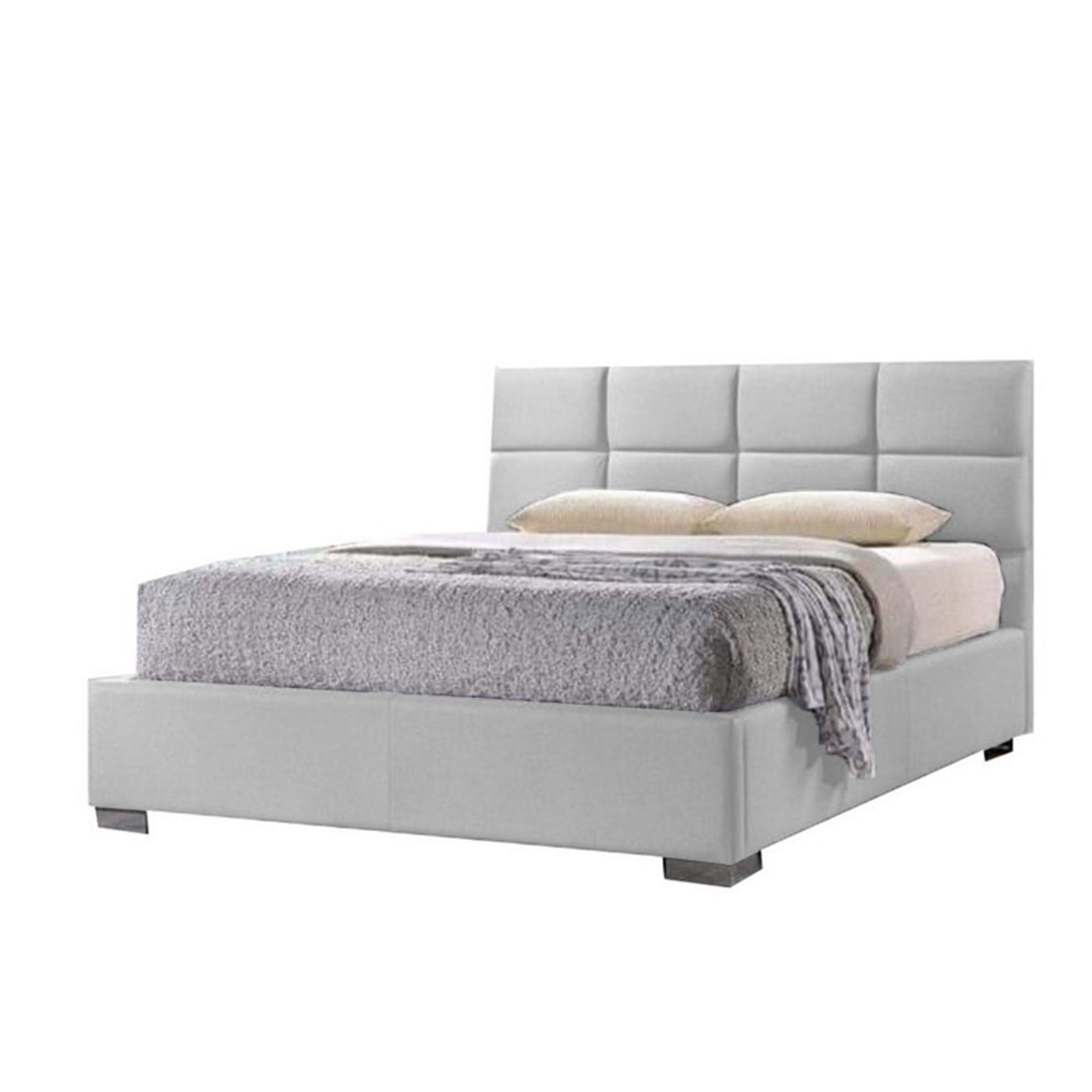 In House | Latiso Bed Frame Velvet White 200x90