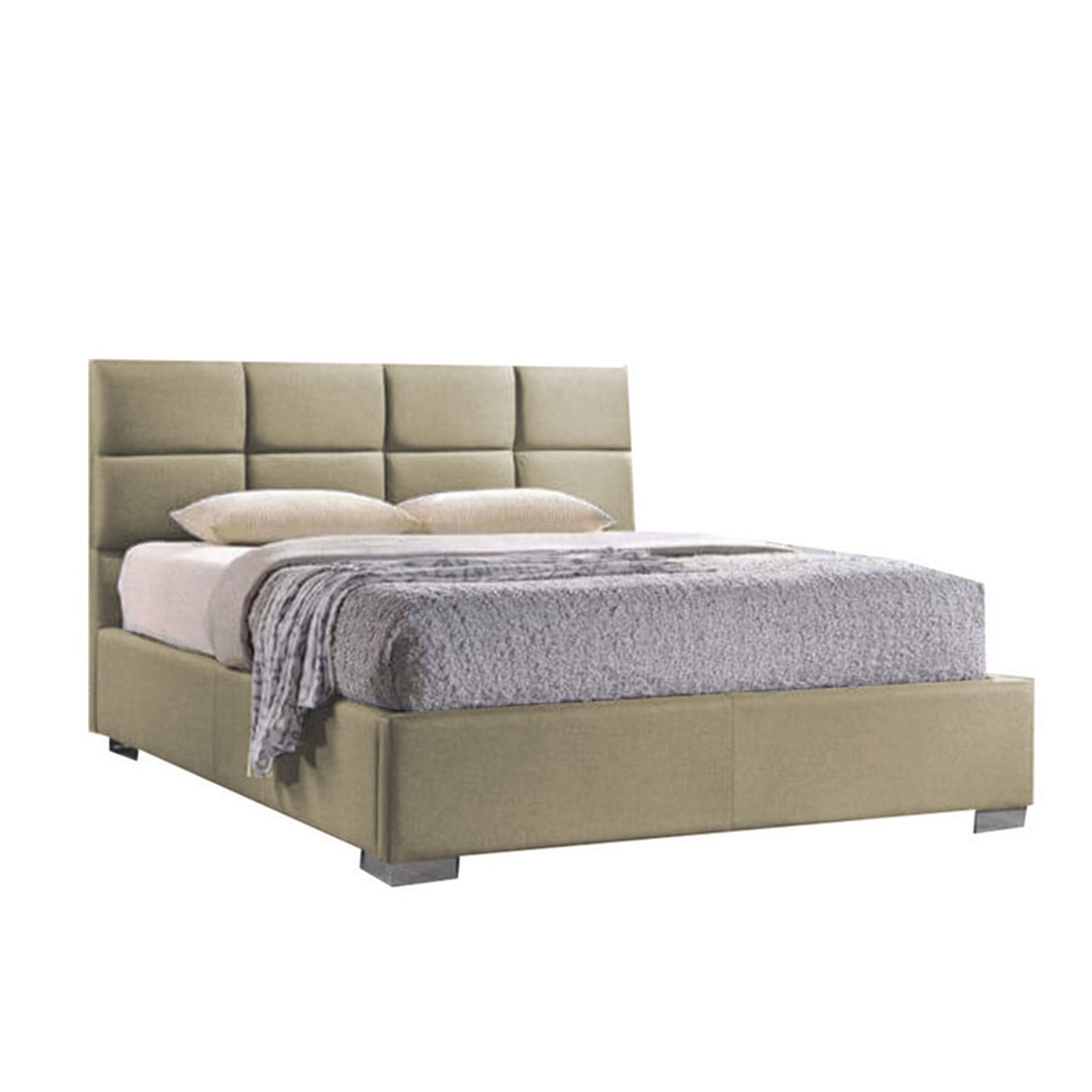 In House | Latiso Bed Frame Velvet Ivory 200x90