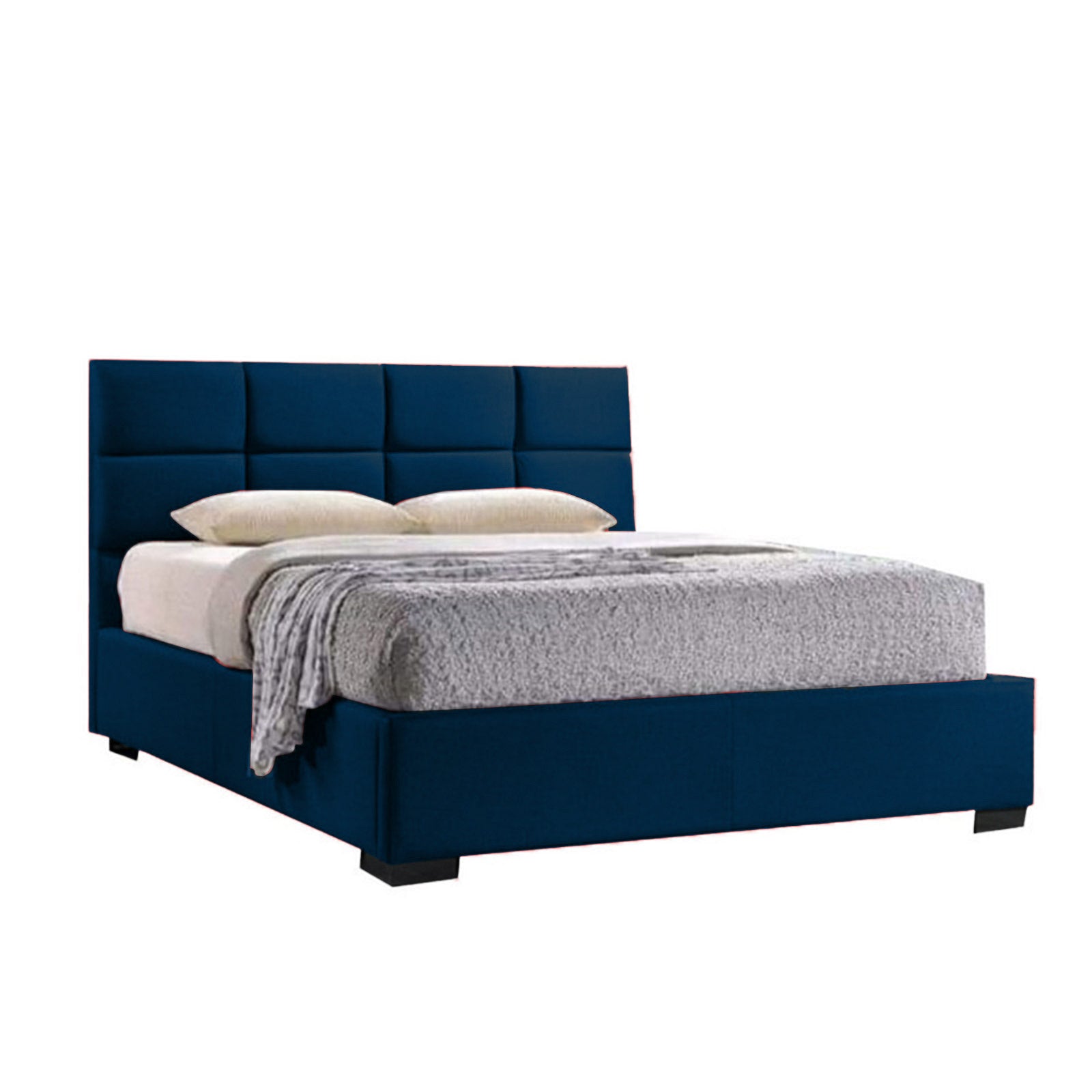In House | Las Palmas Bed Frame Velvet Dark Blue 200x100