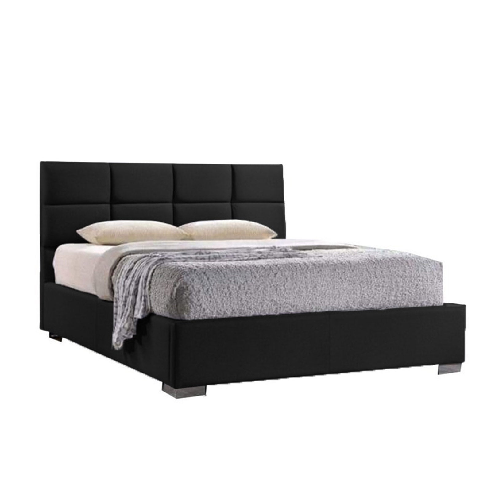In House | Latiso Bed Frame Velvet Black 200x90