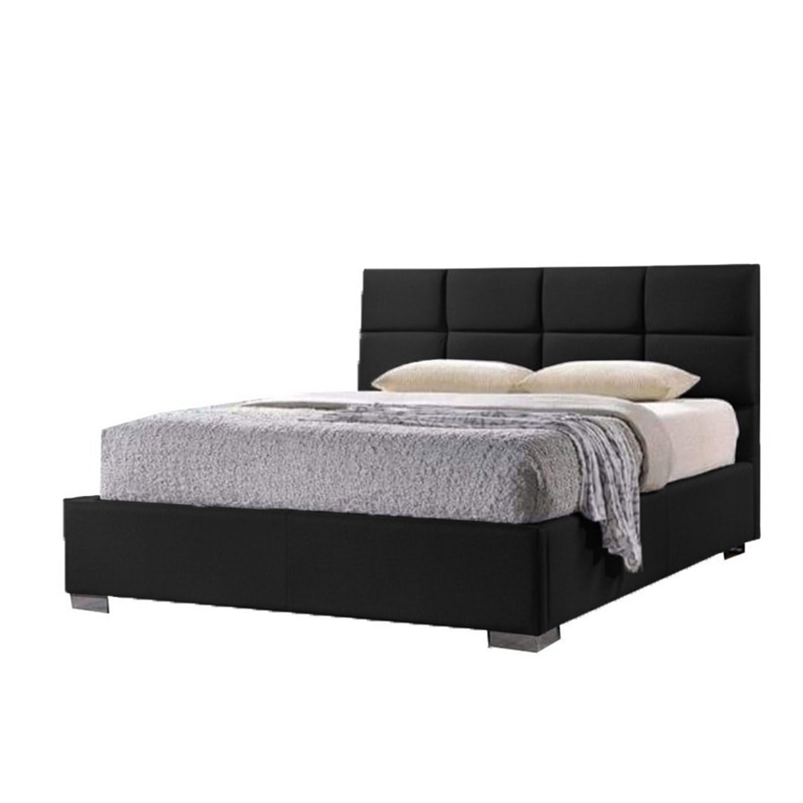 In House | Latiso Bed Frame Velvet Black 200x90