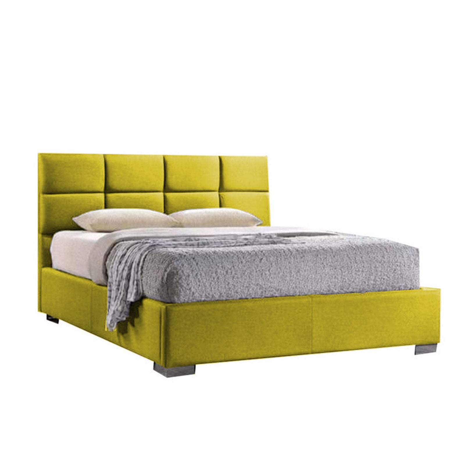 In House | Latiso Bed Frame Velvet Gold 200x90