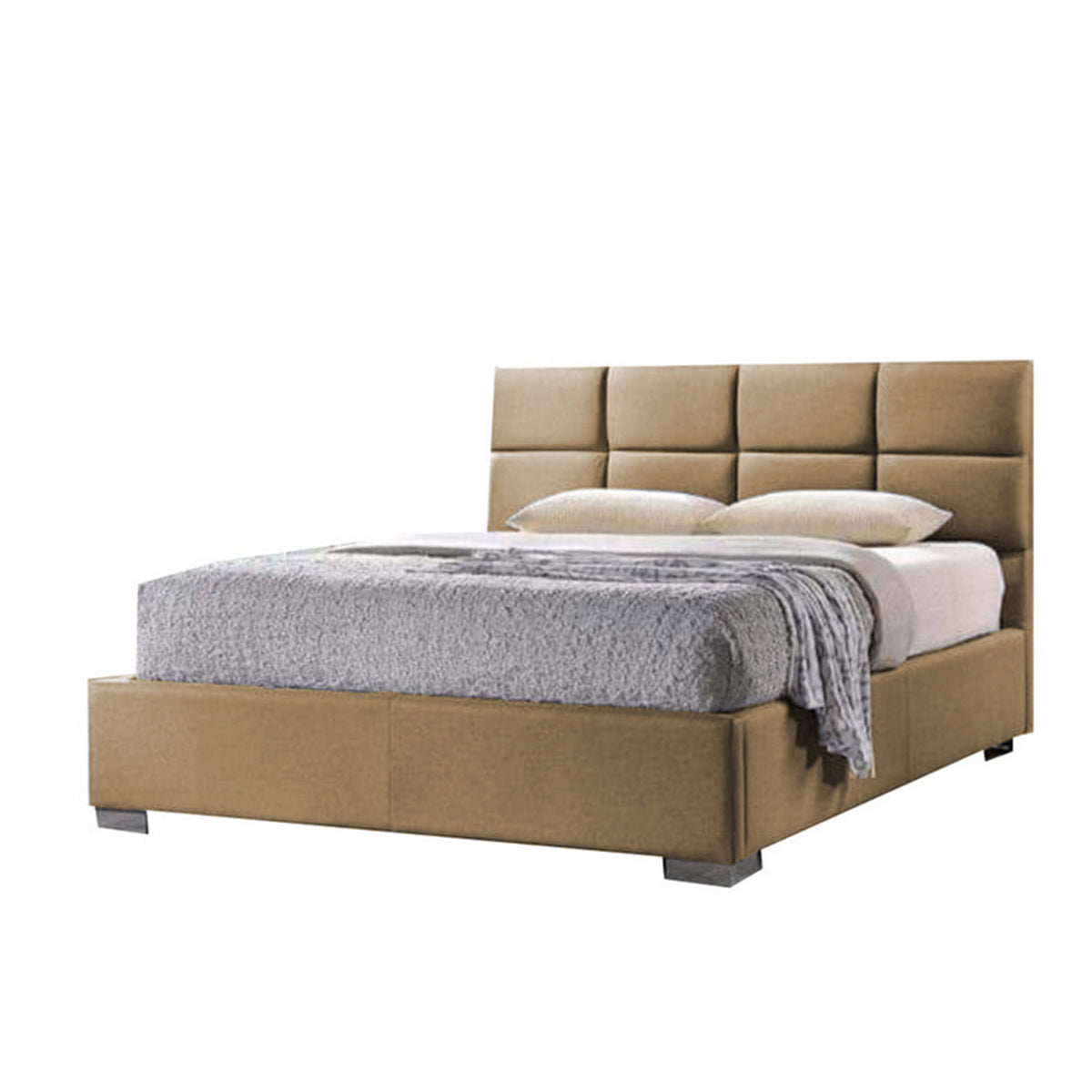 In House | Latiso Bed Frame Velvet Beige 200x100