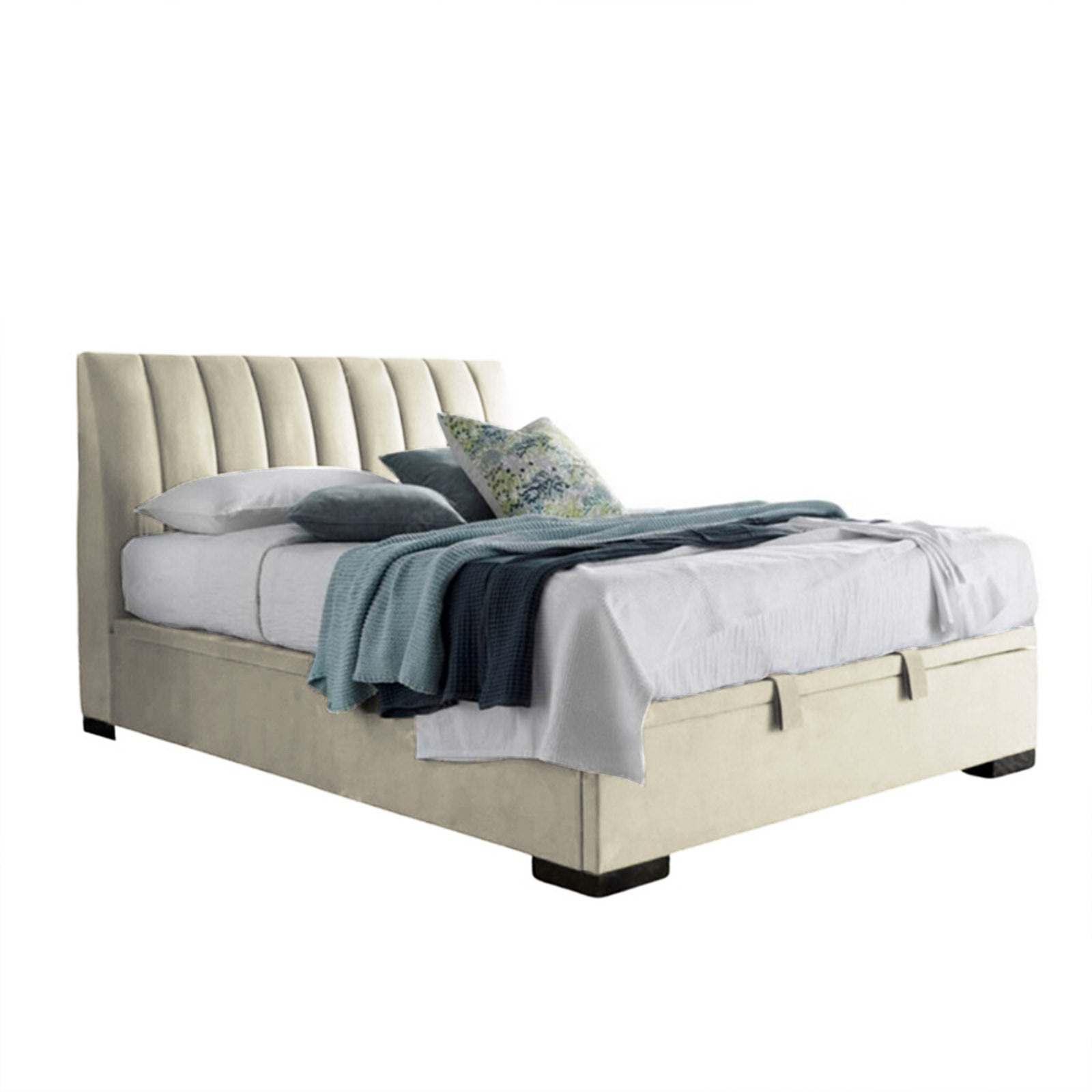 In House | Martos Bed Frame Velvet Ivory 200x140
