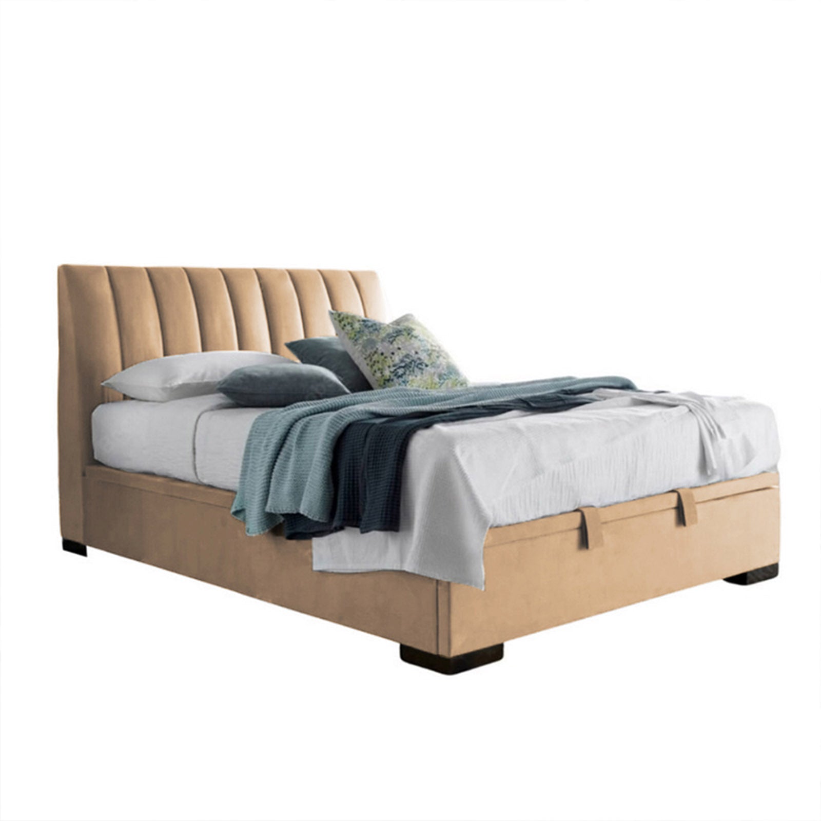 In House | Martos Bed Frame Velvet Beige 200x150