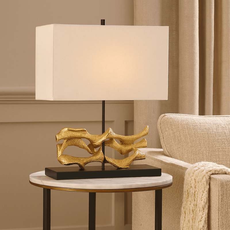 19.5”H POLY TABLE LAMP - Al Rugaib Furniture