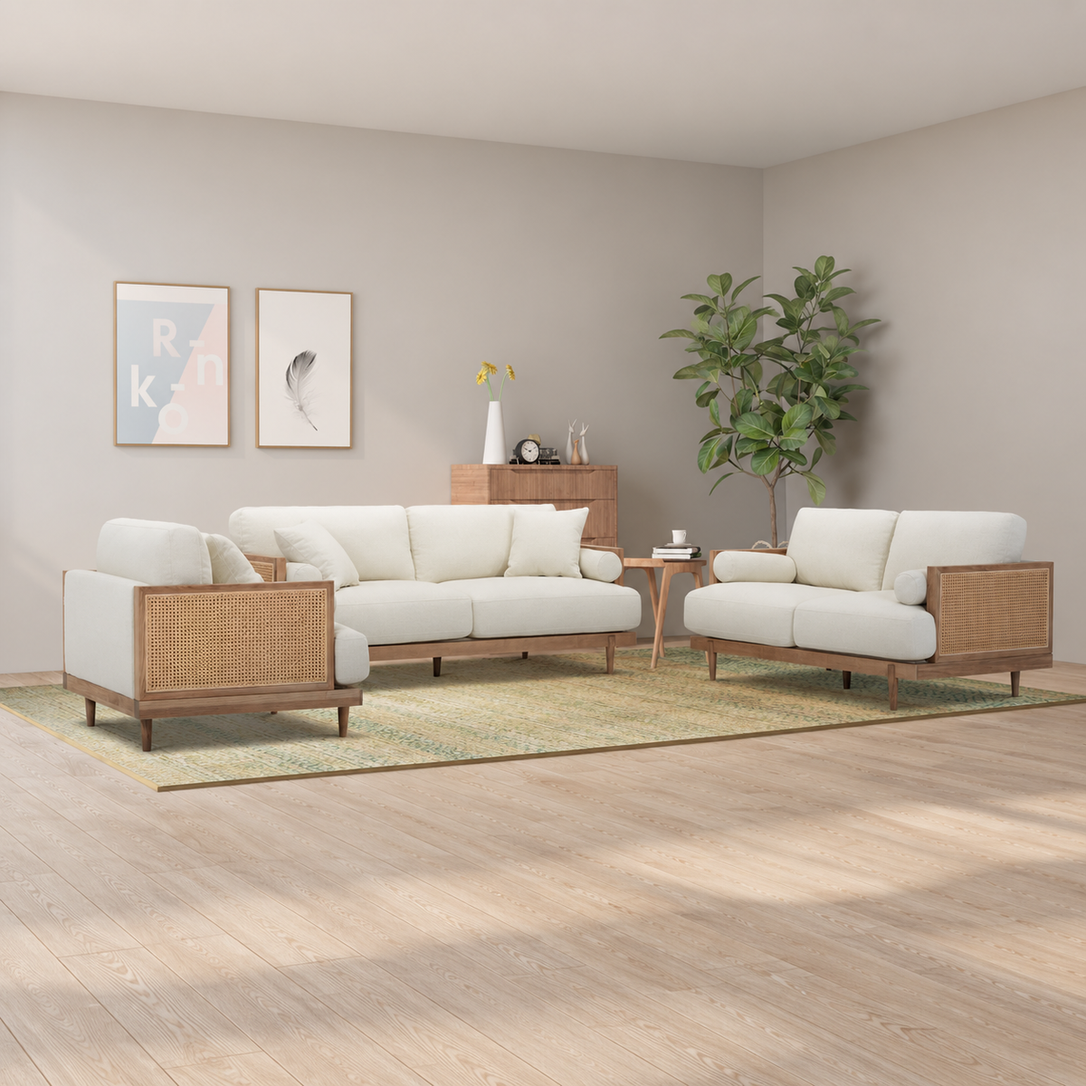 Winter's Purity Sofa Set