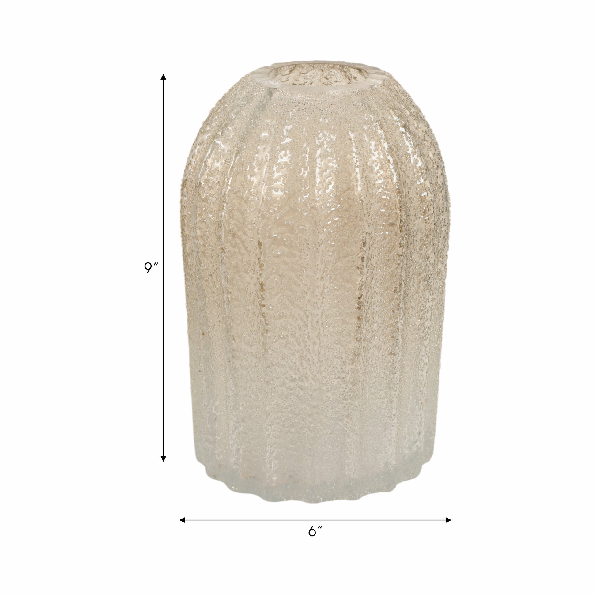 فاز زجاجي مصنوع يدويًا بتصميم الكافيار CAVIAR ARTISAN BLOWN GLASS VASE