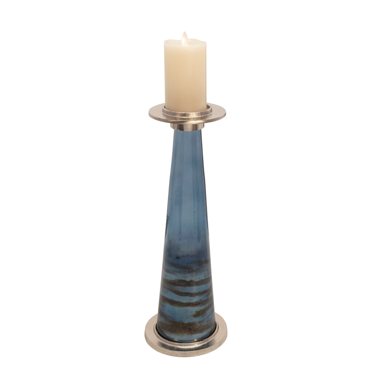 19"H PILLAR HOLDER, CLEAR Candle Holders| Sagebrook Home
