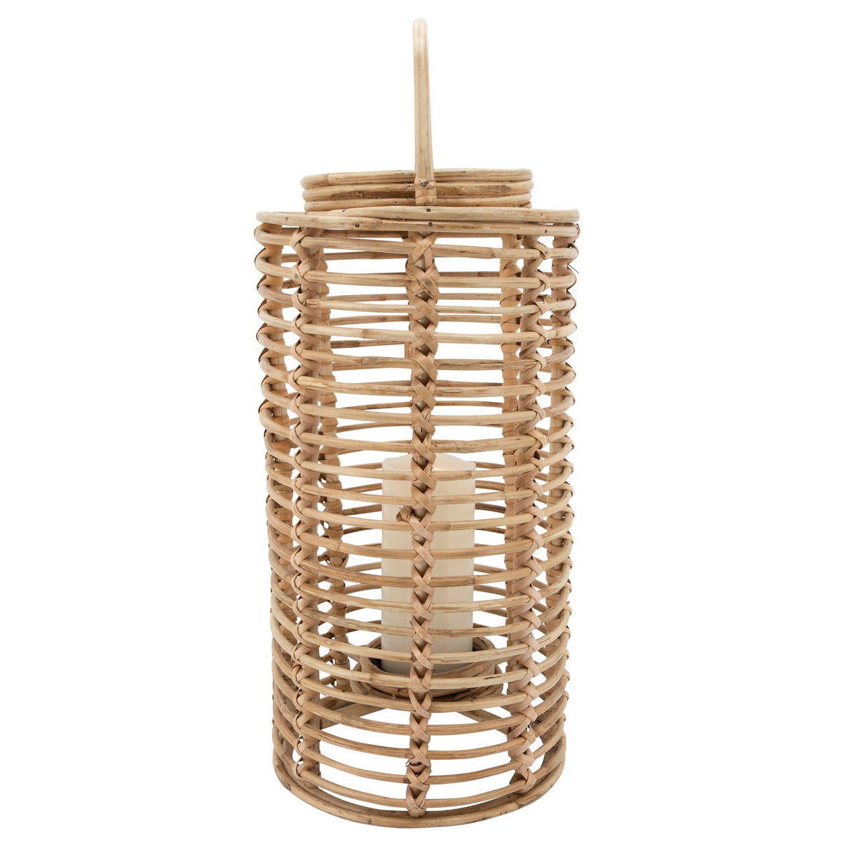19"H WICKER LANTERN, NATURAL Candle Holders| Sagebrook Home