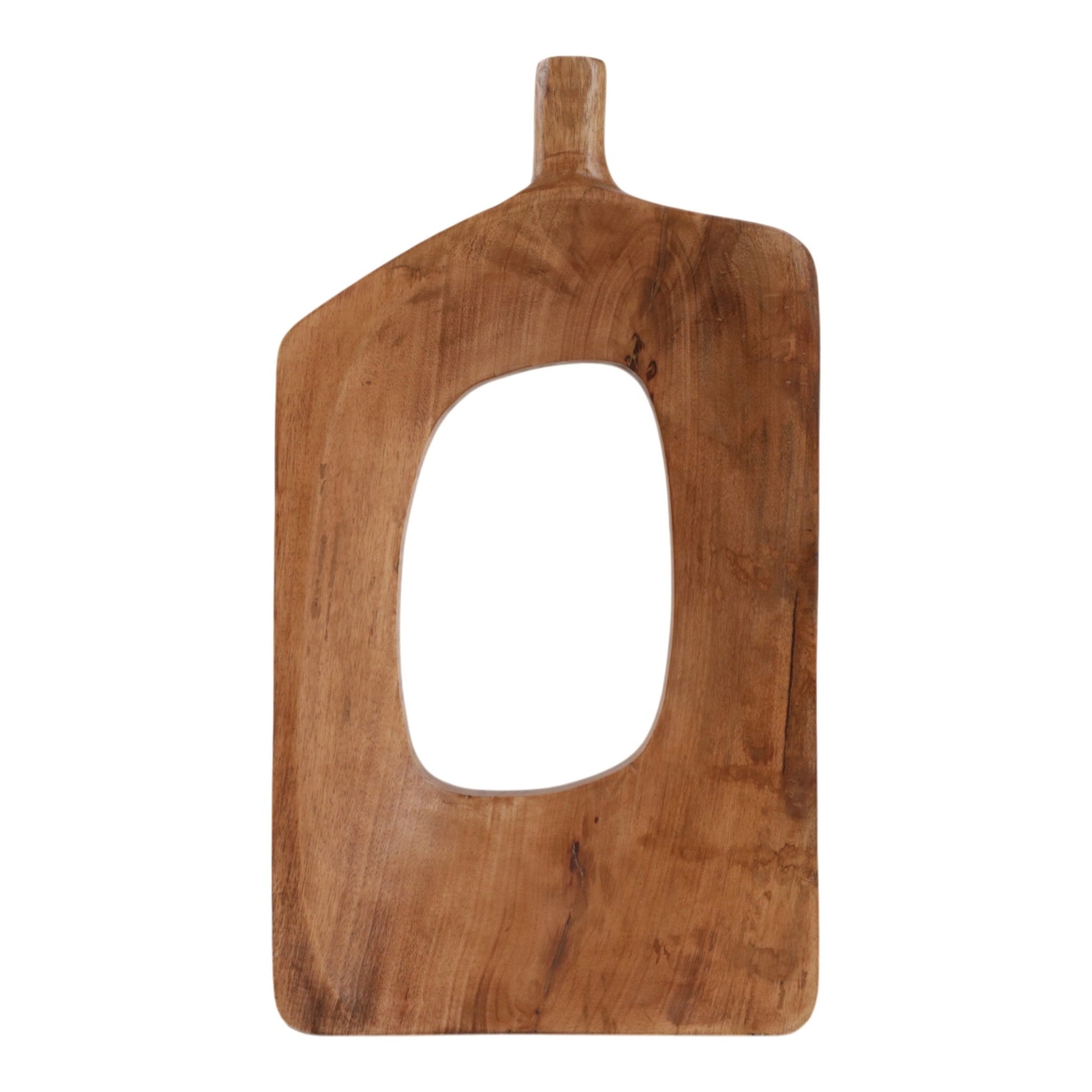 19x11" Wood Cut-out Vase, Natural Vases and Jars| Sagebrook Home