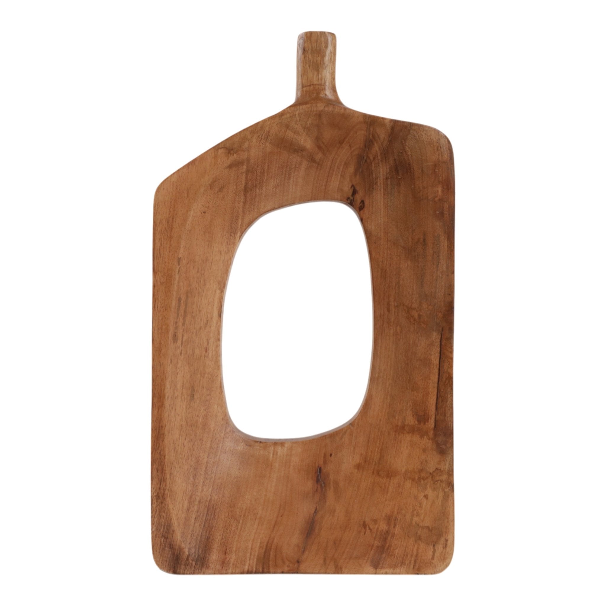 19x11" Wood Cut-out Vase, Natural Vases and Jars| Sagebrook Home