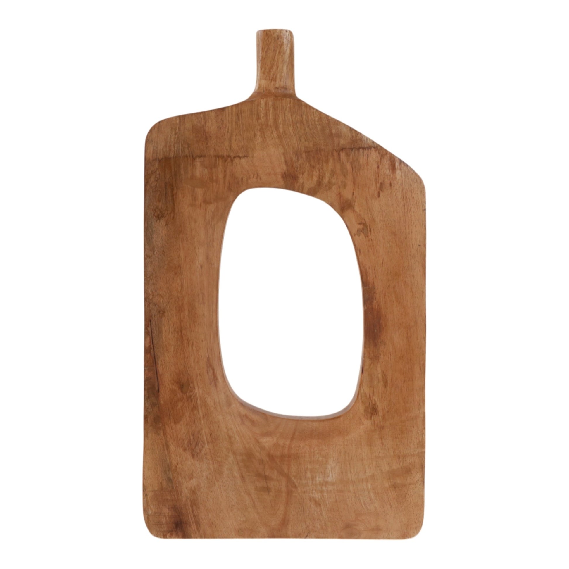 19x11" Wood Cut-out Vase, Natural Vases and Jars| Sagebrook Home