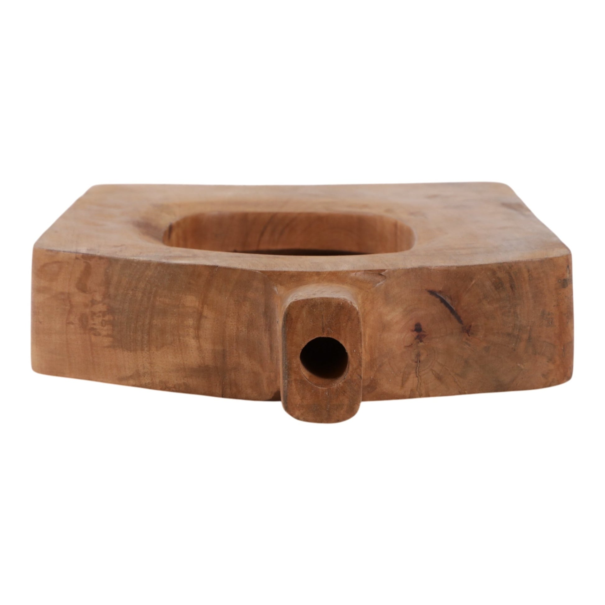 19x11" Wood Cut-out Vase, Natural Vases and Jars| Sagebrook Home