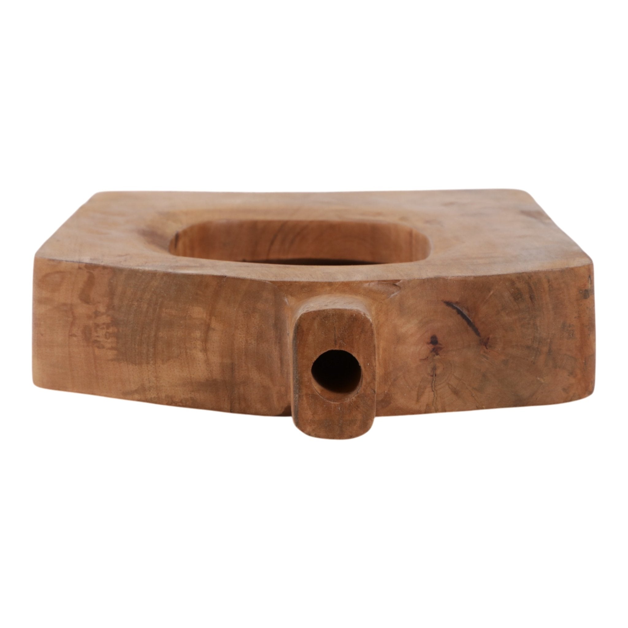 19x11" Wood Cut-out Vase, Natural Vases and Jars| Sagebrook Home