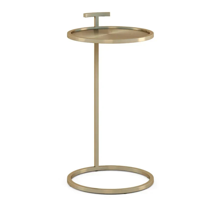 Black 14" Maisie Accent Table Round - Black