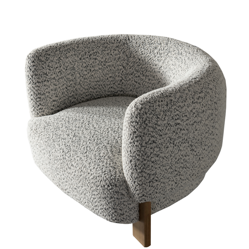 Jamie Grey Boucle Chair