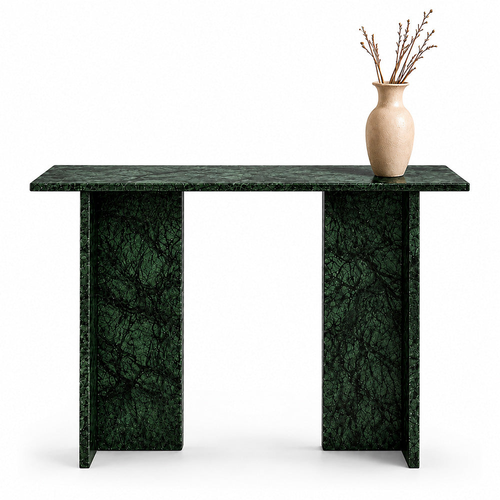 Natural Green Marble Console Table