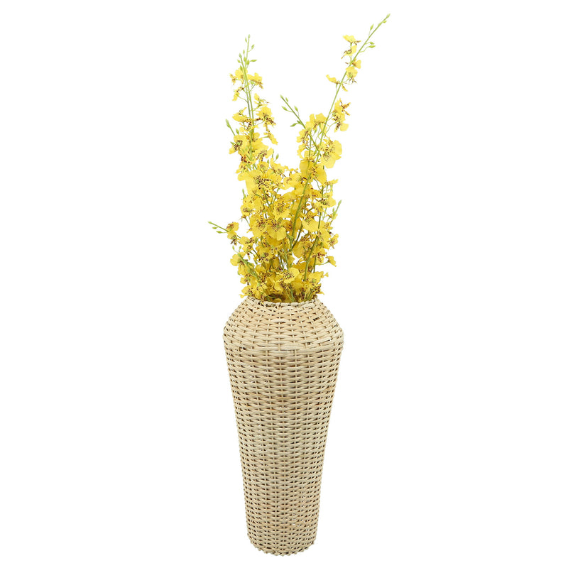Wicker, 19"H Decorative Vase, Natural