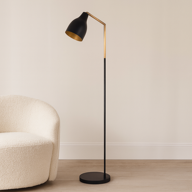 Guldsvart Floor Lamp