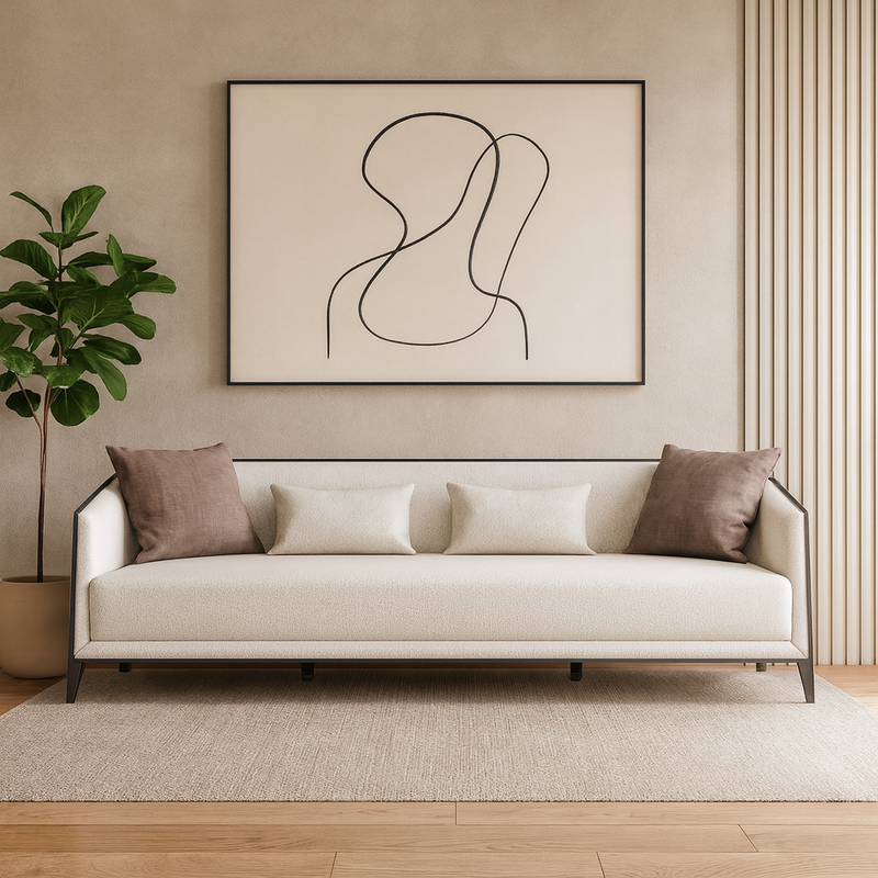 Prestige Cream 4 Seater Sofa