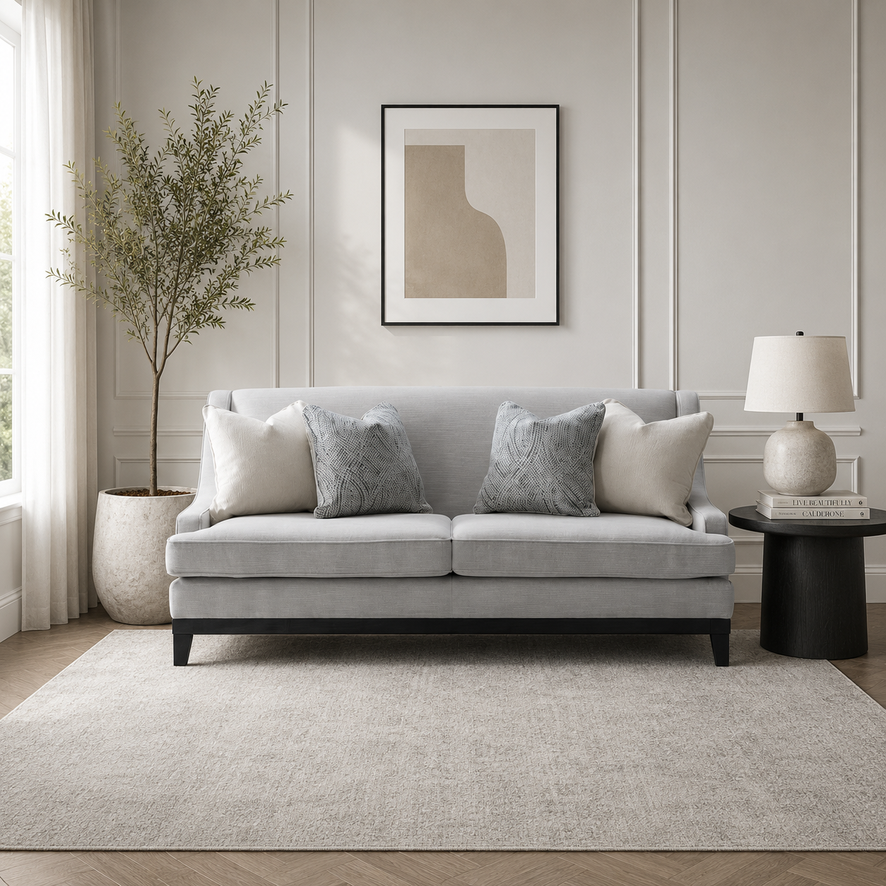Classy By Noha Albabtain Blue Loveseat