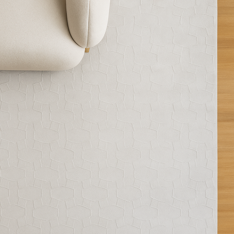 Distressed Floral Rug with Bohemian Flair