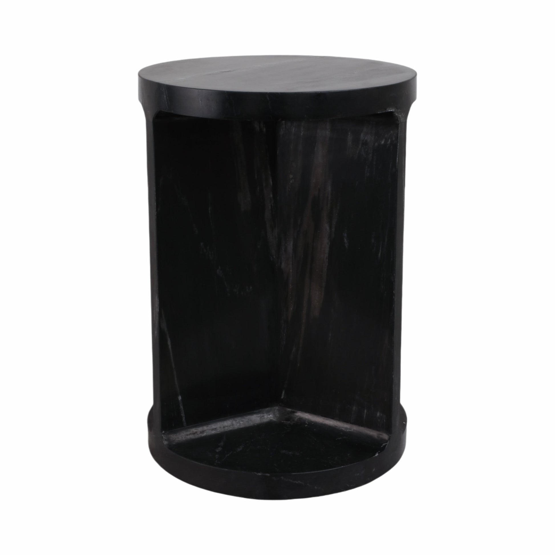 20" Augusto Carved Marble Accent Table Accent & End Tables| Sagebrook Home