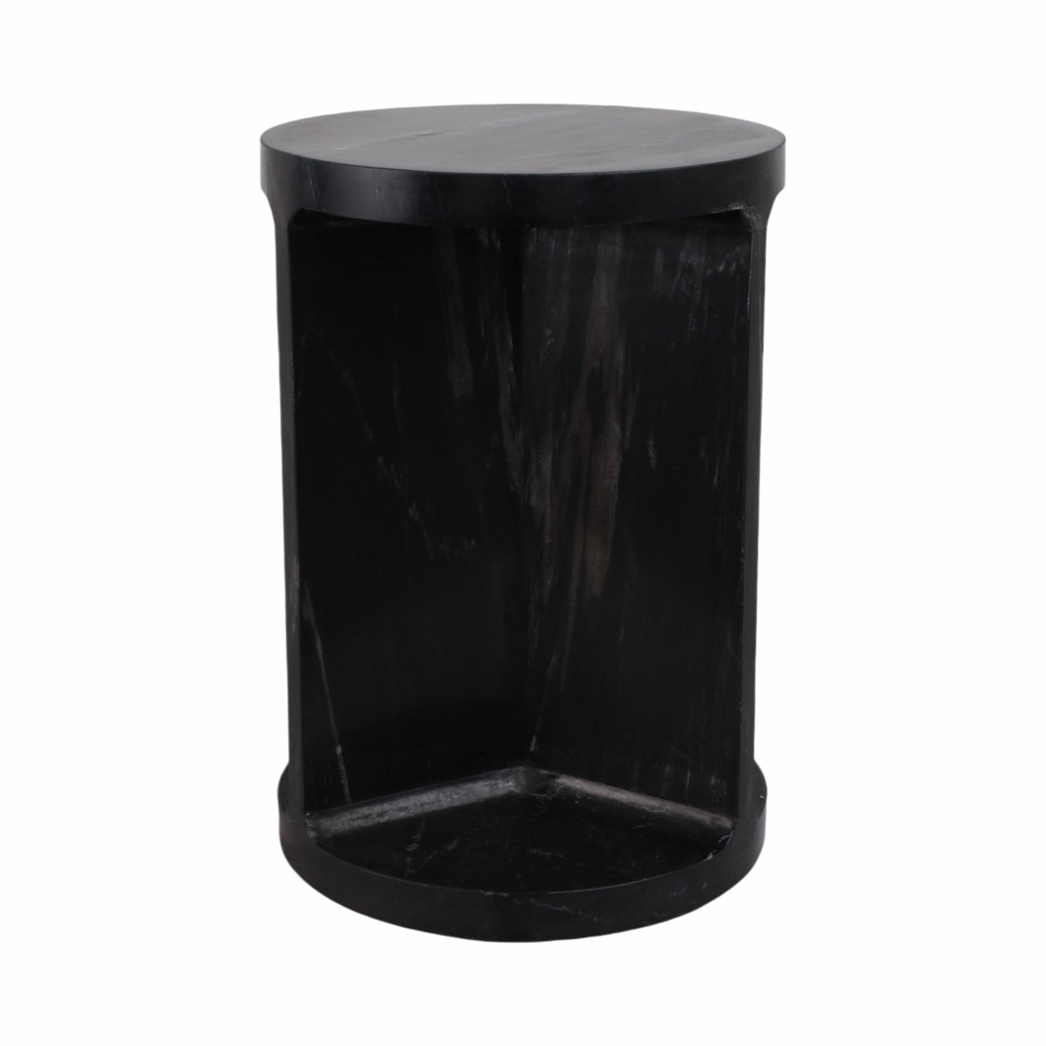 20" Augusto Carved Marble Accent Table Accent & End Tables| Sagebrook Home