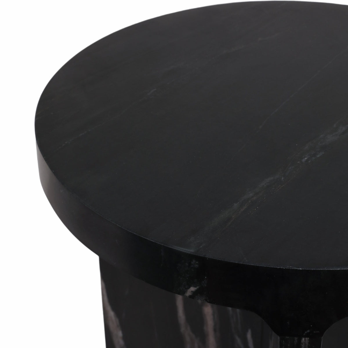 20" Augusto Carved Marble Accent Table Accent & End Tables| Sagebrook Home