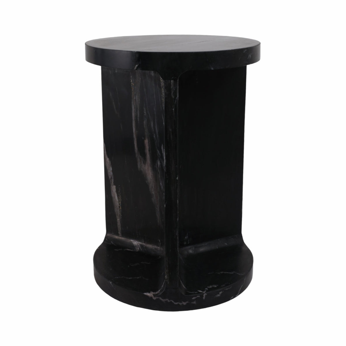 20" Augusto Carved Marble Accent Table Accent & End Tables| Sagebrook Home