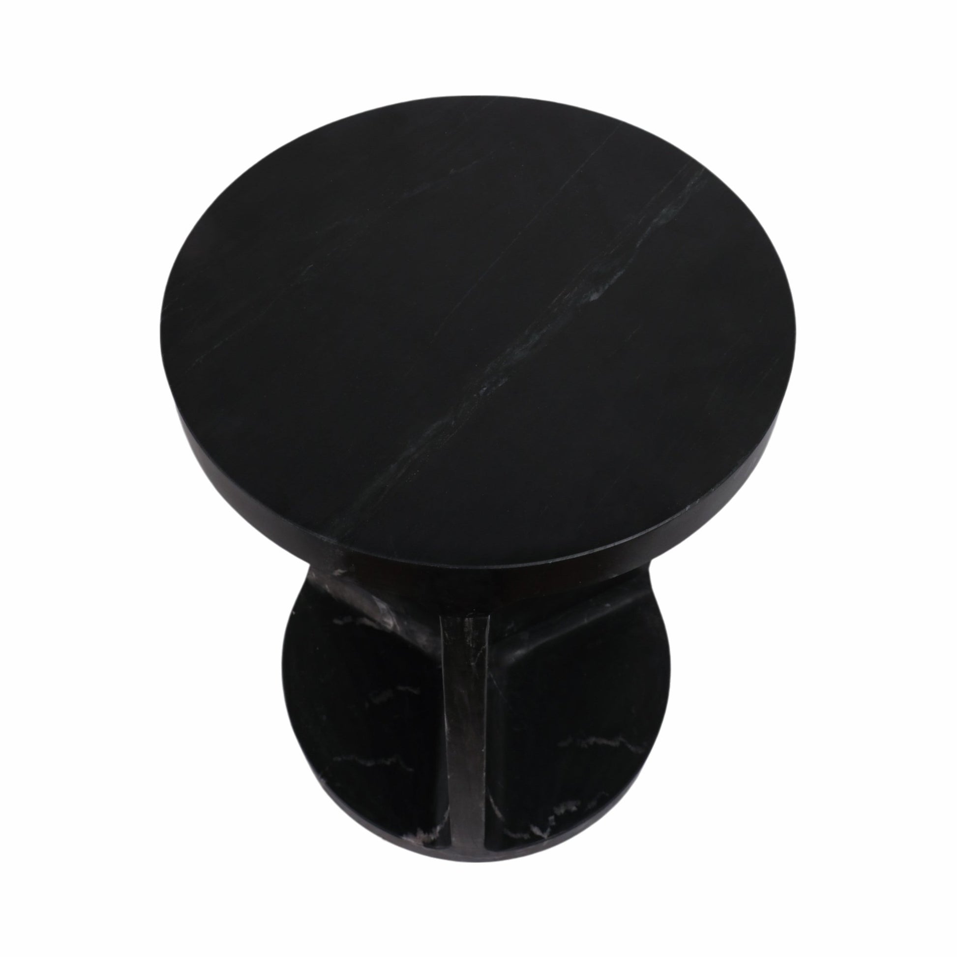 20" Augusto Carved Marble Accent Table Accent & End Tables| Sagebrook Home