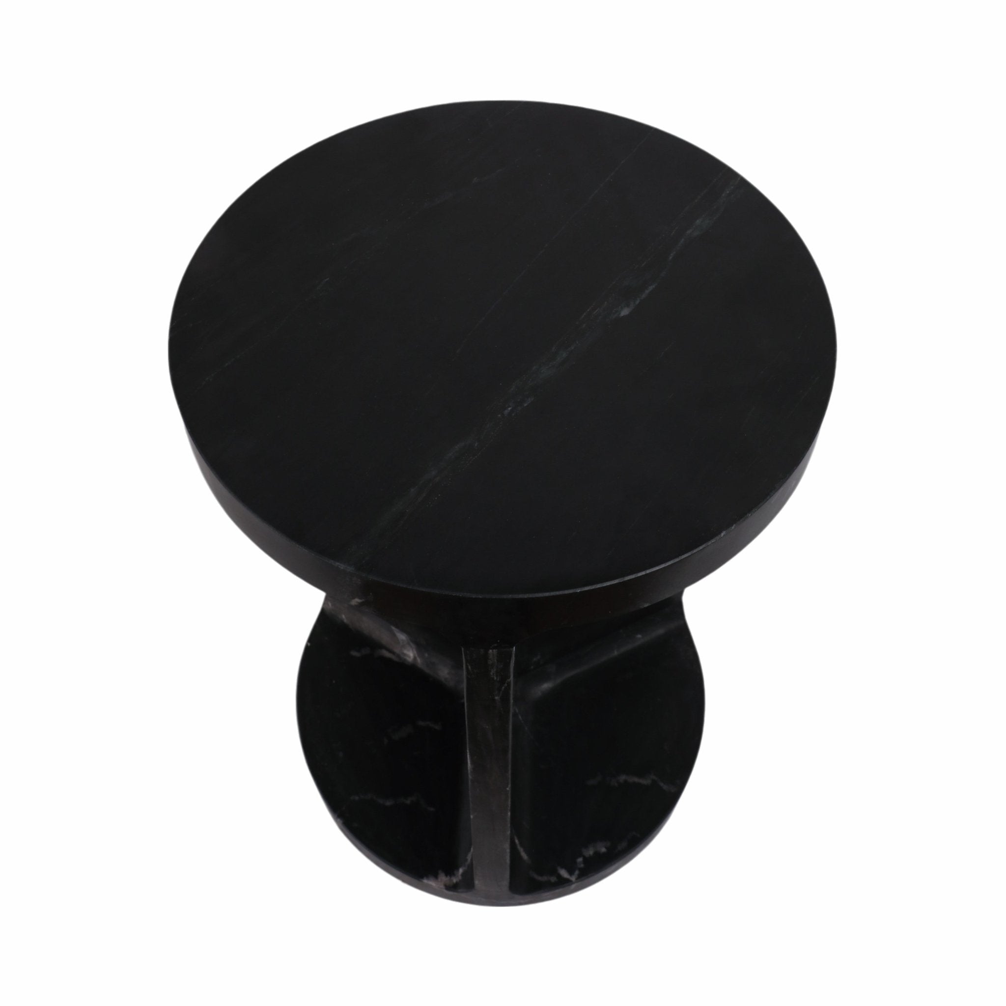20" Augusto Carved Marble Accent Table Accent & End Tables| Sagebrook Home