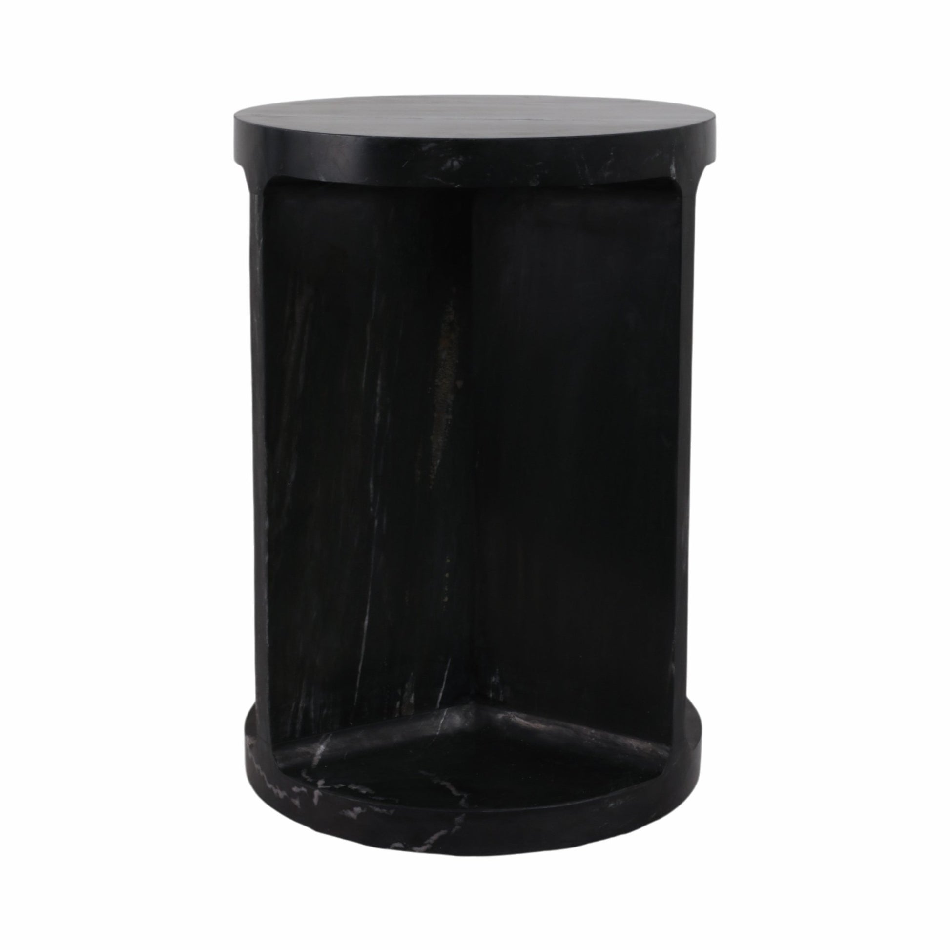 20" Augusto Carved Marble Accent Table Accent & End Tables| Sagebrook Home