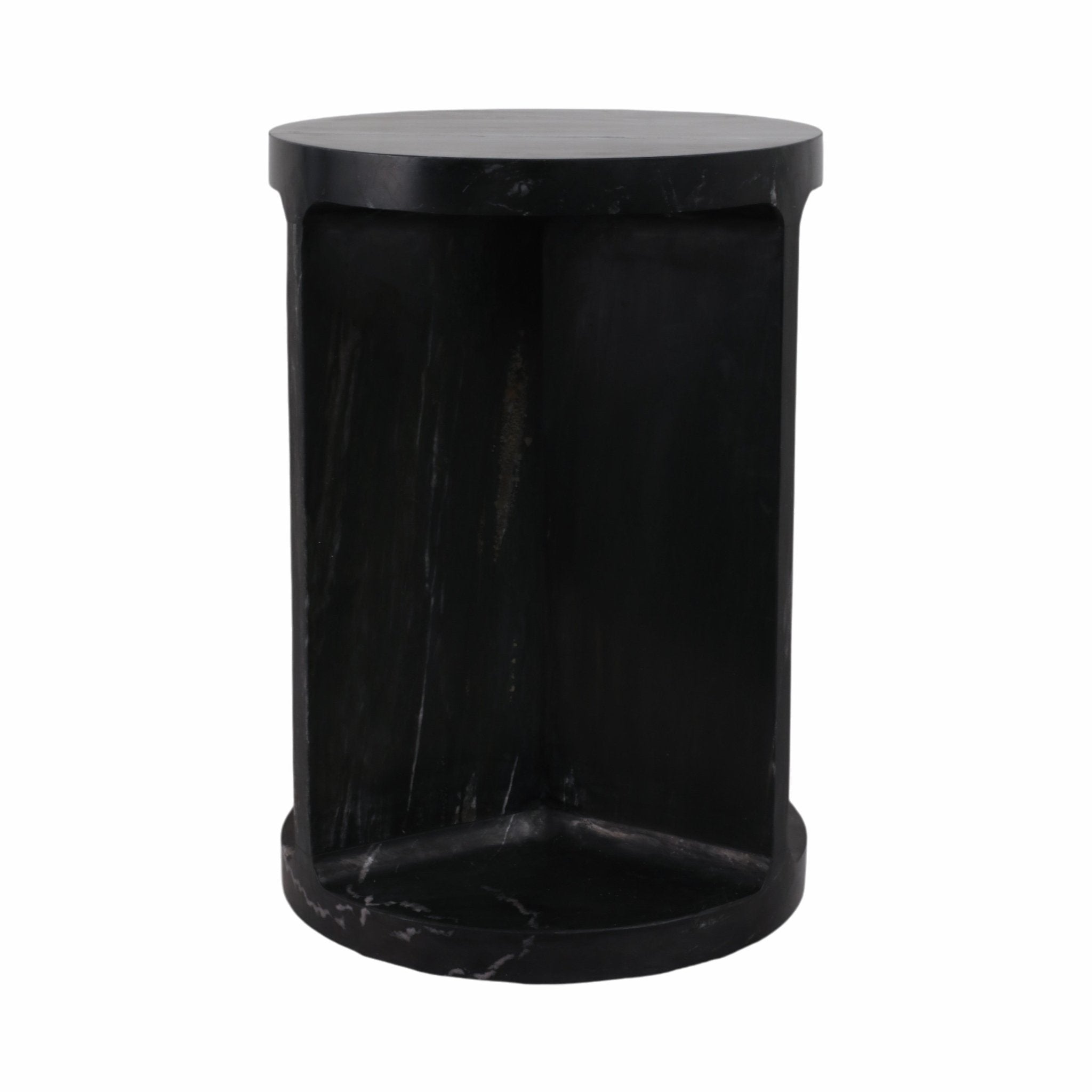 20" Augusto Carved Marble Accent Table Accent & End Tables| Sagebrook Home