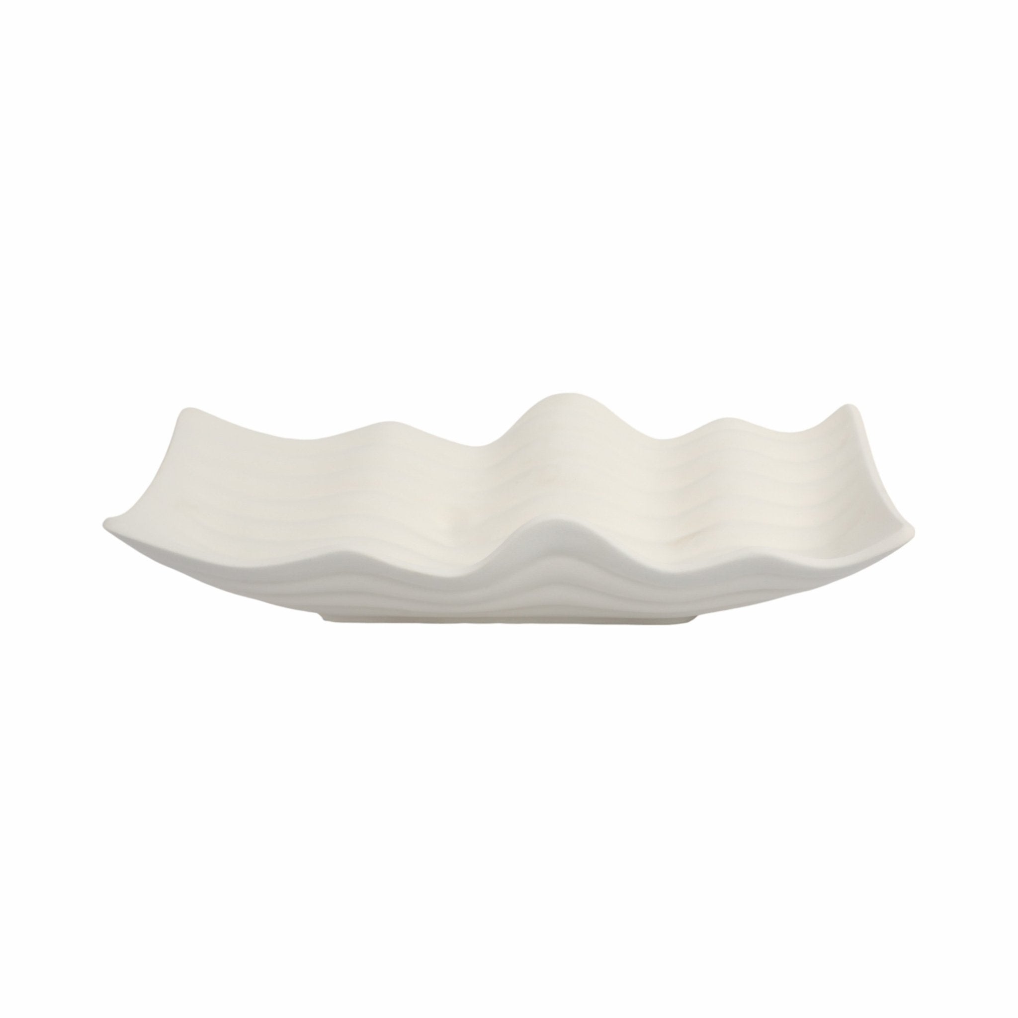 20" Chavelle Oversized Tray, Ivory Table Decors| Sagebrook Home
