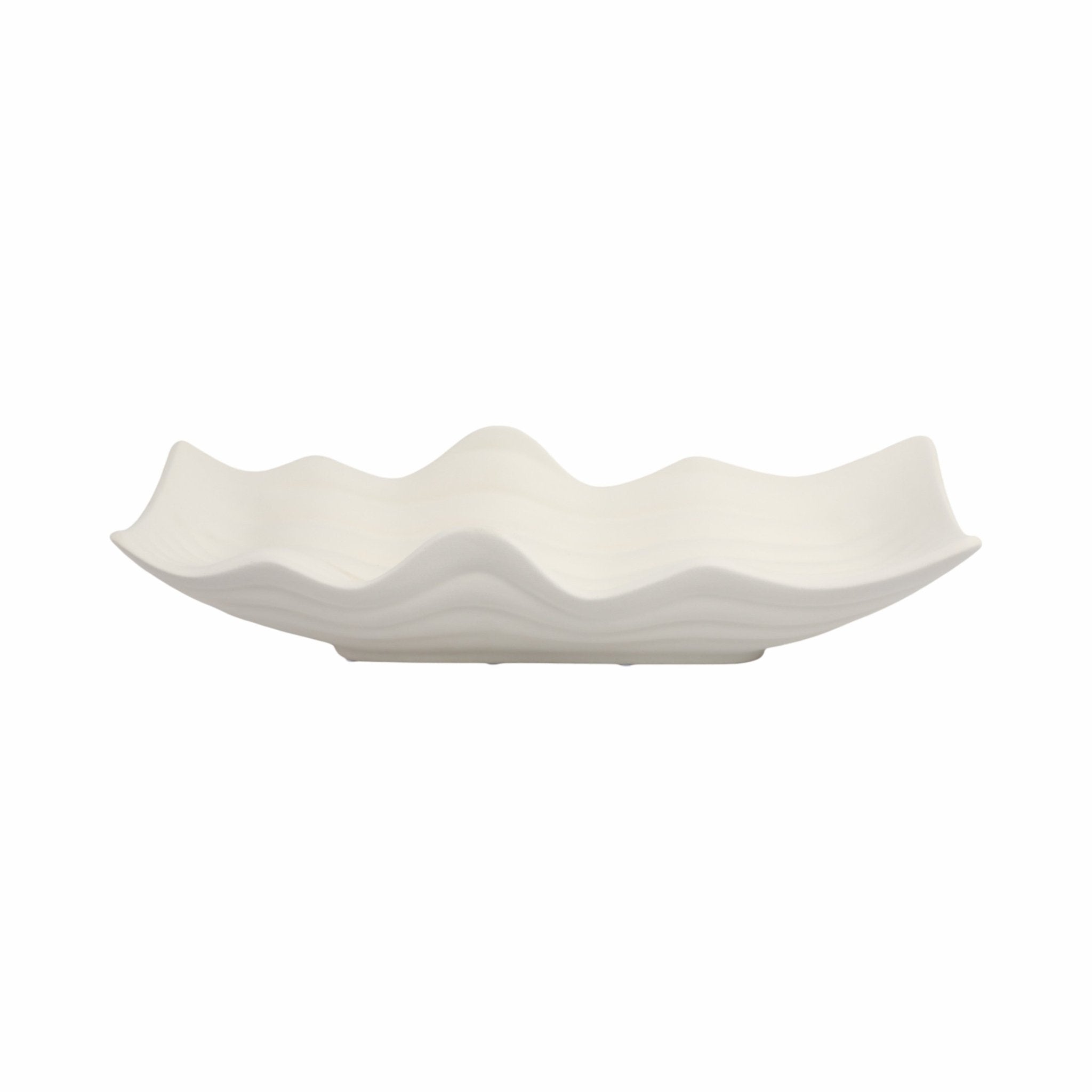 20" Chavelle Oversized Tray, Ivory Table Decors| Sagebrook Home