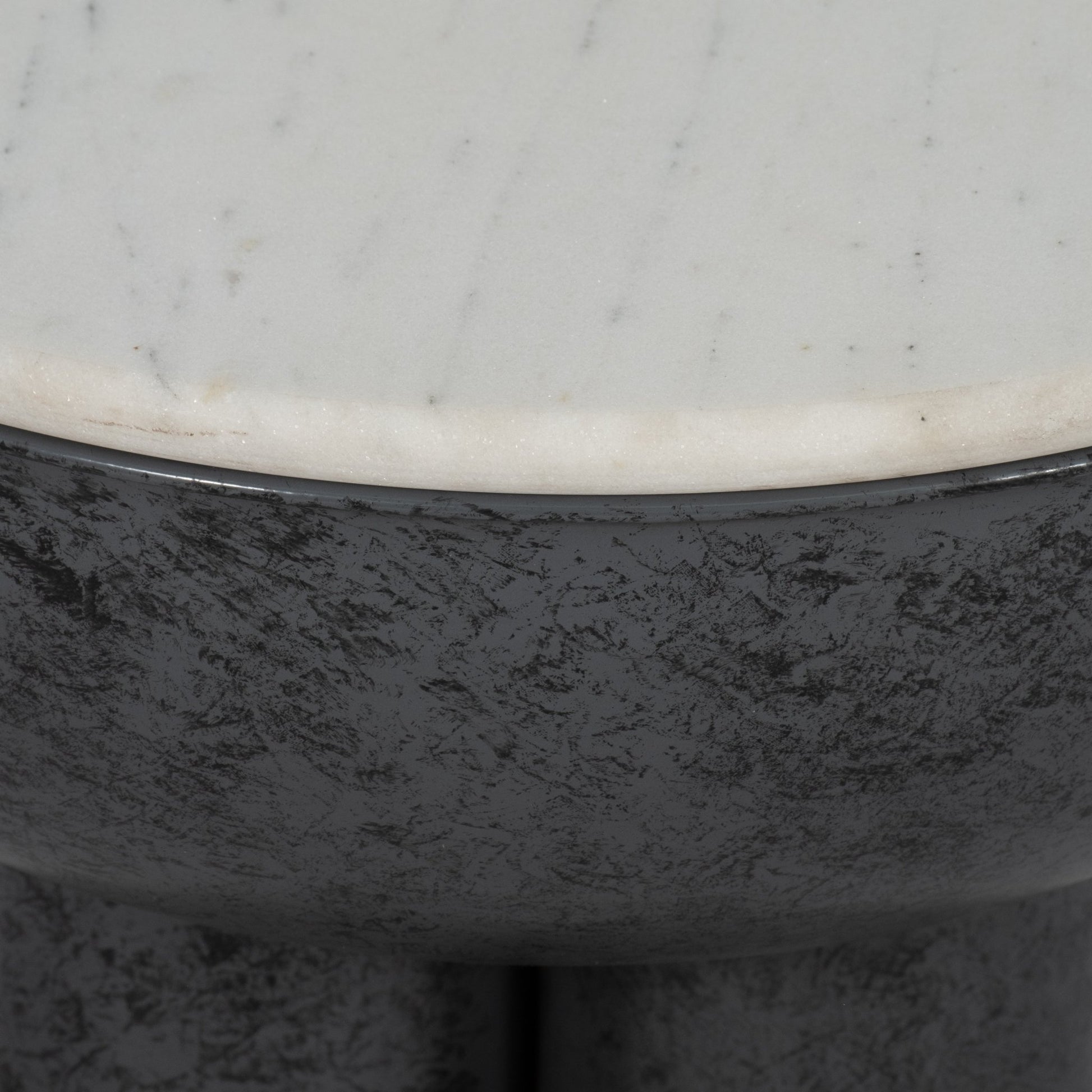 20" Chunky Leg Accent Table Marble Top, White/blk Accent & End Tables| Sagebrook Home