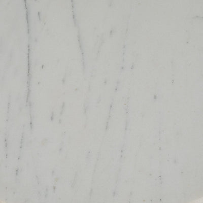 20" Chunky Leg Accent Table Marble Top, White/blk - Al Rugaib Furniture