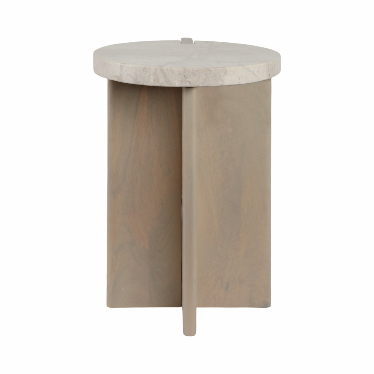 20" CONNLEY SMALL MARBLE AND WOOD ACCENT TABLE Accent & End Tables| Sagebrook Home