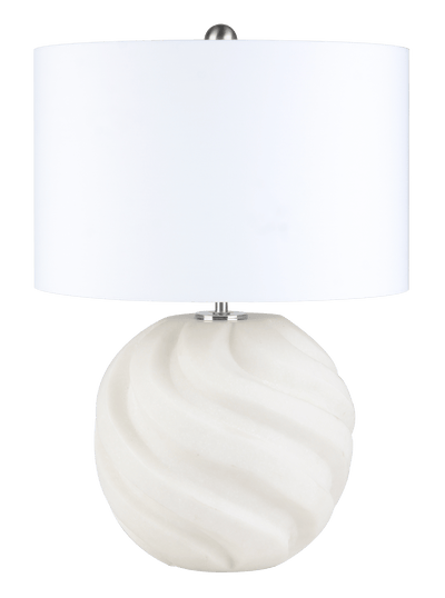 20" LINGLE QUARTZ RESIN TABLE LAMP - Al Rugaib Furniture