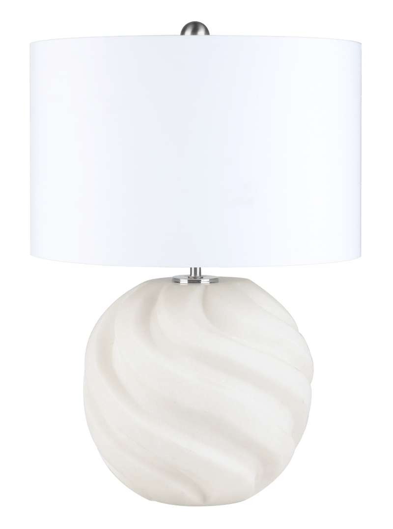 20" LINGLE QUARTZ RESIN TABLE LAMP - Al Rugaib Furniture